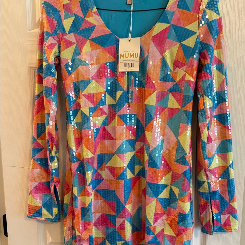 Show Me Your MuMu Vibrant Geometric mini dress